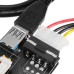 1X to 16X PCI-E Graphics Card Extension Cable USB 3.0 Expansion Card Power Supply with SATA Cable