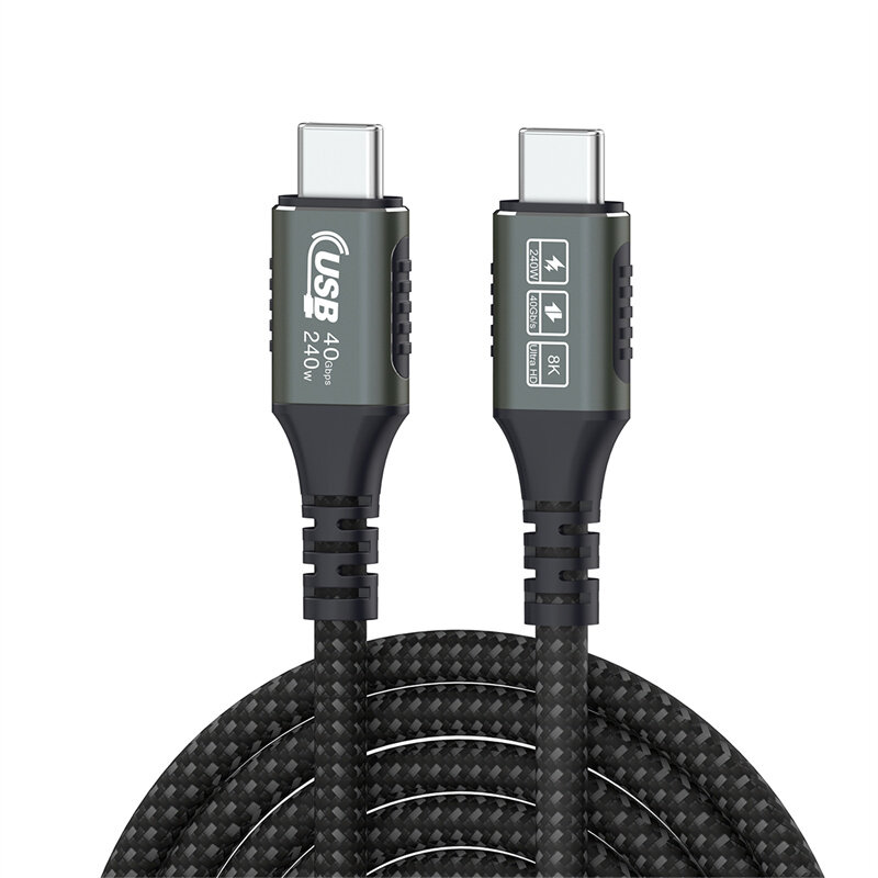 Bakeey USB4 Cable 40Gbps PD240W Thunderbolt4 8K@60Hz Type-C Fast Charging Cable Thunderbolt3 Type-C to C Data Transfer Cable For eGPU