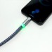 HCC 1m USB Type-C Fast Charging Cable for Keyboard Coiled Weaved Line Handmade Woven Folk-custom Data Cable