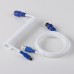 LANO Mechanical Keyabord Type-C Data Cable Detachable Aviation Coil Keyboard USB-C Coiled Cable