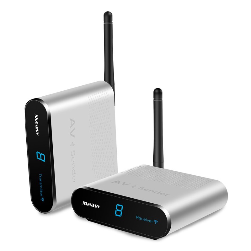 Measy AV530 5.8G Wireless AV Transmitter Receiver Audio Video TV AV Signal Sender receiver 300M/100FT Go Through for DVD Set Top Box Monitor