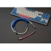MechZone Handmade Coiled Cable Keyboard Coil Type-C Mini USB DIY Coiled Cable Data Cable USB C Aviation Connector for Mechanical Keyboard