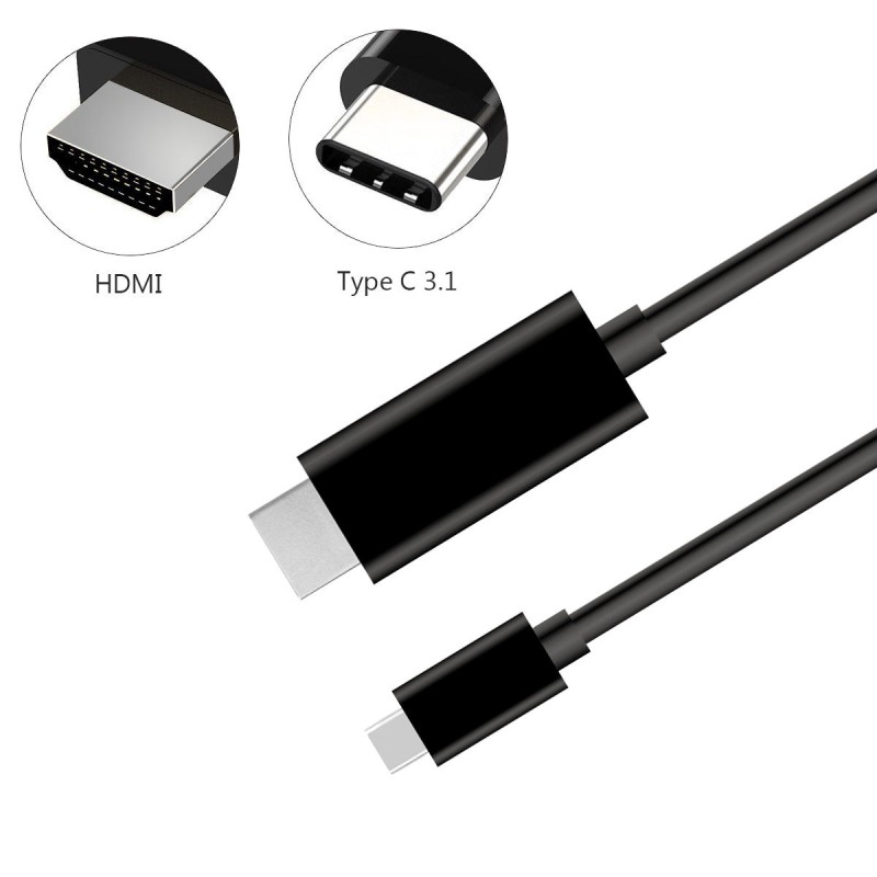 USB 3.1 Type C to High Definition Multimedia Interface Adapter Cable for MacBook ChromeBook Pixel MateBook