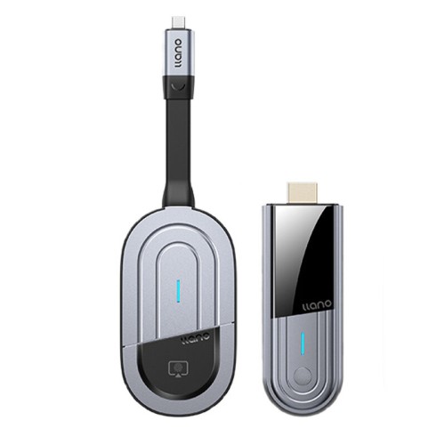 llano S650 4K Wireless Transmitter and Receiver HD Display Dongle Adapter 5.8G Video Audio Streaming Plug and Play for Desktop PC Projector TV