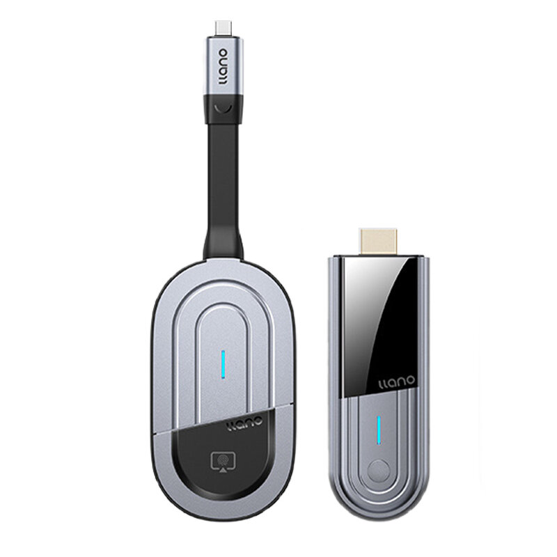 llano S650 4K Wireless Transmitter and Receiver HD Display Dongle Adapter 5.8G Video Audio Streaming Plug and Play for Desktop PC Projector TV