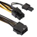 5PCS 22cm 8Pin Female to 2x8Pin(6+2) Male GPU Power Cable PCI-E Splitter Cord For Motherboard Graphics Card GPU Power Data Cable