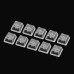 10 Keys Transparent Blank Keycap Set OEM Profile ABS Frosting R1 R2 R3 R4 No Print Clear Translucent Keycaps for Mechanical Keyboards