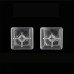 10 Keys Transparent Blank Keycap Set OEM Profile ABS Frosting R1 R2 R3 R4 No Print Clear Translucent Keycaps for Mechanical Keyboards