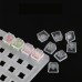 10 Keys Transparent Blank Keycap Set OEM Profile ABS Frosting R1 R2 R3 R4 No Print Clear Translucent Keycaps for Mechanical Keyboards