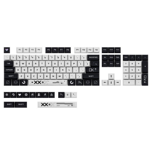 118 Keys Print Theme PBT Keycap Set XDA Profile Sublimation DIY Custom Keycaps for Mechanical Keyboards