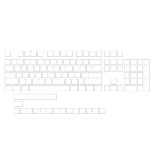 120-key XDA White Keycaps Set PBT Sublimation Mechanical Keyboard Key Accessory Set