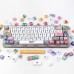 123 Keys Spray Theme PBT Keycap Set XDA Profile Sublimation American Oil Painting Keycaps for Mechanical Keyboards