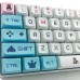 125 Keys Pixel Game PBT Keycap Set XDA Profile Sublimation Japanese Custom Keycaps for Mechanical Keyboards