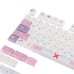 126 Keys Pink&Purple PBT Keycap Set Cherry Profile Five-sided Sublimation Custom Keycaps for Mechanical Keyboards