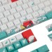 128 Keys Coral Sea Keycap Set XDA Profile PBT Sublimation Keycaps for DIY Mechanical Keyboards