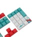 128 Keys Coral Sea Keycap Set XDA Profile PBT Sublimation Keycaps for DIY Mechanical Keyboards