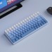 129 Keys Gradient Colors PBT Keycap Set OEM Profile Translucent Custom Keycaps for Mechanical Keyboards