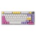 136 Keys Ice Cream Keycap Set PBT Sublimation XDA Profile English/Japanese Custom Keycaps for Mechanical Keyboard