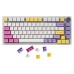 136 Keys Ice Cream Keycap Set PBT Sublimation XDA Profile English/Japanese Custom Keycaps for Mechanical Keyboard