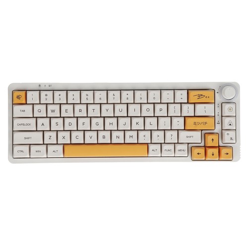 140 Keys Honey Milk PBT Keycap Set XDA Profile Sublimation English/Japanese Keycaps for Mechanical Keyboards