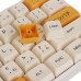 140 Keys Honey Milk PBT Keycap Set XDA Profile Sublimation English/Japanese Keycaps for Mechanical Keyboards