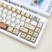 143 Keys Stamp Theme Retro Mechanical Keyboard Cap Set Cherry Profile PBT Sublimation Suitable for 61/64/68/78/84/87/96/980/104/108 Keyboard