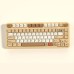 143 Keys Stamp Theme Retro Mechanical Keyboard Cap Set Cherry Profile PBT Sublimation Suitable for 61/64/68/78/84/87/96/980/104/108 Keyboard