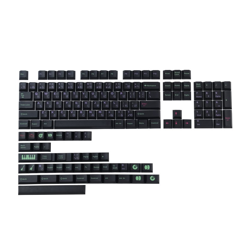 145 Keys GMK POWER CHORD Punk PBT Keycap Set Cherry Profile Sublimation Keycaps for Mechanical Keyboards