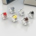 35pcs/Set Gateron G Pro 3.0 3-Pin Mechanical Keyboard Switches White/Silver Switch with Single/Double Spring