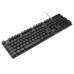 4-in-1 Keyboard + Mouse + Headset + Mouse Pad Set 4Pcs Gaming Kit 104 Keys LED breathing Backlight Mechanical Feel Gaming Keyboard 3.5mm Jack 50mm Drive Headphone 80*30cm Large Mouse Pad