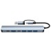7 in 1 Type-C Docking Station with USB Adapter USB2.0*4 USB3.0 USB-C Data PD5W USB-C Multiport Hub Splitter Adaptor for PC Laptop