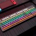 AIGUOX GK803 104 Keys Wired Mechanical Gaming Keyboard Pudding Keycaps Blue Switch RGB USB Wired Keyboards for PC Computer Laptop