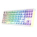 AULA F2183 Mechanical Keyboard RGB 87 Keys Hotswap bluetooth Wired 2.4G Triple Mode Keyboard Transparent Keycap Keyboard for PC Gamer