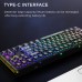 AULA F2183 Mechanical Keyboard RGB 87 Keys Hotswap bluetooth Wired 2.4G Triple Mode Keyboard Transparent Keycap Keyboard for PC Gamer