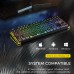 AULA F2183 Mechanical Keyboard RGB 87 Keys Hotswap bluetooth Wired 2.4G Triple Mode Keyboard Transparent Keycap Keyboard for PC Gamer