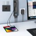 Acasis 16-in-1 Powered Switch Type-C Docking Station USB Hubs Adapter with Smart Charging*4 / USB3.0*4 / USB2.0*6 / USB-C*2 for Phone Tablet Laptop Computer U Disk
