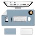 AtailorBird Large Mouse Pad PU Leather Cork Anti-slip Gaming Keyboard Pad Desktop Table Protective Mat for Home Office