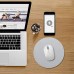 AtailorBird Mouse Pad Round/Square Leather Protective Desk Mat Waterproof Non-Slip Writing Double-side Use Gaming Mouse Pad for Office Home