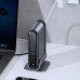 Baseus 17-in-1 Type-C Docking Station USB Adapter with USB2.0*2 USB3.0*3 USB-C*2 HDMI*3 RJ45 USB-C PD*2 SD/TF 3.5mm Audio for Phone PC Laptop Huawei Xiaomi