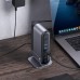 Baseus 17-in-1 Type-C Docking Station USB Adapter with USB2.0*2 USB3.0*3 USB-C*2 HDMI*3 RJ45 USB-C PD*2 SD/TF 3.5mm Audio for Phone PC Laptop Huawei Xiaomi
