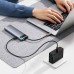 Baseus Metal Gleam Series 11-in-1 Type-C Docking Station USB Adapter with USB2.0 USB3.0*3 PD100W USB-C HDMI VGA RJ45 SD/TF Card Reader Slot 3.5mm Audio for Laptops Tablets Phone TV HUAWEI XIAOMI