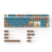 DAGK 128 Keys Multicoloured PBT Keycap Set Cherry Profile Sublimation Cutom Keycaps for Mechanical Keyboards