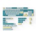 DAGK 143 Keys Weather PBT Keycap Set Cherry Profile Sublimation Custom Keycaps for Mechanical Keyboard