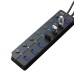 DM CHB072 7 in 1 USB2.0 Splitter Docking Station USB2.0*7 Multiports Hub for PC Laptop Computer