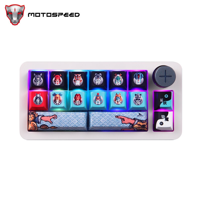 Darmoshark SK16 QMK Mechanical Keyboard Gasket 16keys RGB Triple-Mode Mini Mechanical Keyboard Full-Key Hot-Swappable Plug