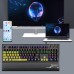 Douni MT809 RGB Wired Mechanical Gaming Keyboard with Detachable Hand Rest 104 Keys Blue Switch Keyboard