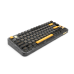 GAMAKAY GK75 Transparent Mechanical Keyboard Gasket 80 Keys RGB Hot Swappable Gateron G Yellow Pro Switch Triple Mode bluetooth Wireless Gaming Keyboard