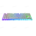 GAMAKAY K87 Mechanical Keyboard 87 Keys Hot Swappable Type-C Wired USB 3.1 NKRO Translucent Glass Base Gateron Switch ABS Two-color Keycap RGB Gaming Keyboard