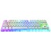 GAMAKAY K87 Mechanical Keyboard 87 Keys Hot Swappable Type-C Wired USB 3.1 NKRO Translucent Glass Base Gateron Switch ABS Two-color Keycap RGB Gaming Keyboard