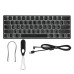 GAMAKAY MK61 Wired Mechanical Keyboard Gateron Optical Switch Pudding Keycaps RGB 61 Keys Hot Swappable Gaming Keyboard New Version